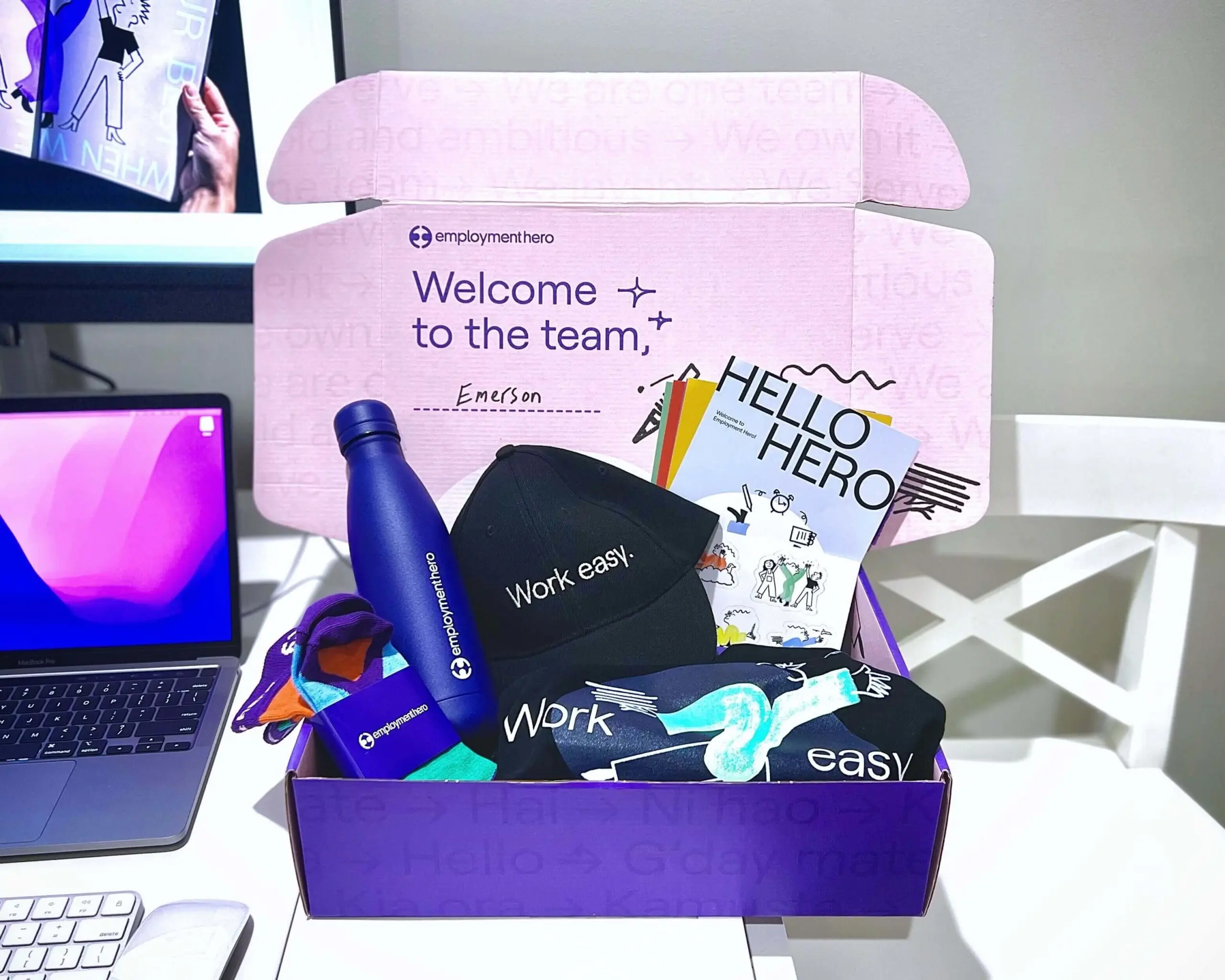 Premium onboarding gift box